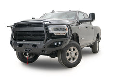 Fab Fours Matrix Front Bumper, Full Grill Guard, Bare Steel DR19-X4450-B