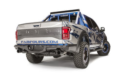 Fab Fours Aero Rear Bumper, 2-Stage Black Powder Coat FF17-E4371-1