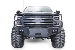 Fab Fours Premium Winch Front Bumper, Full Grill Guard, Bare Steel FS17-A4160-B