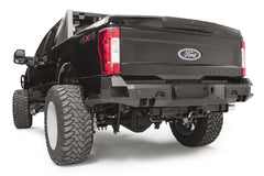 Fab Fours Premium Rear Bumper, Sensor Compatible, 2-Stage Black Powder Coat FS17-W4151-1