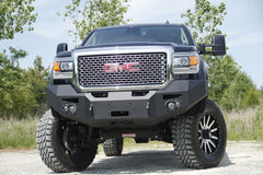 Fab Fours Premium Heavy Duty Winch Front Bumper, No Guard, 2-Stage Black Powder Coat GM14-A3151-1