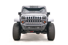 Fab Fours Stubby Bumper, Pre-Runner Guard, Bare Steel JL18-B4752-B