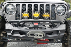 Fab Fours Ghost Stubby Bumper, Pre-Runner Guard, Carbon Black Powder Coat JL24-B5152-1