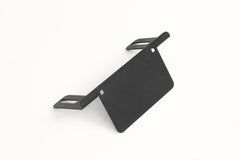 Fab Fours Vengeance Front License Plate Bracket, 2-Stage Black Powder Coat M2350-1