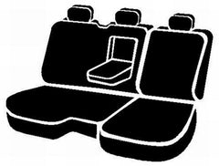 FIA Dura-Tech Pro Custom Seat Cover, Rear 40/60 Split Seat, Black DT72-49BLACK