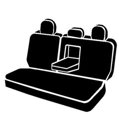 FIA Neo Neoprene Custom Seat Cover, Rear 60/40 Split Backrest, Black/Gray NP95-11GRAY