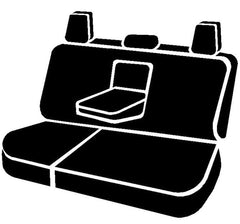 FIA Neo Neoprene Custom Seat Cover, Rear 60/40 Split Cushion, Black/Gray NP95-30GRAY