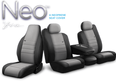 FIA Neo Neoprene Custom Seat Cover, Bucket Seats, Black/Gray NP99-57GRAY