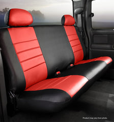 FIA LeatherLite Semi-Custom Seat Cover, Bench Seat, Black/Red SL601RED