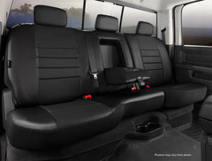 FIA LeatherLite Custom Seat Cover, 40/60 Split Seat, Solid Black SL62-90BLK/BLK