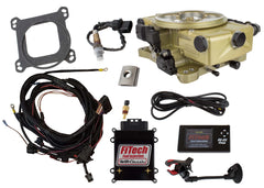 FiTech 30020 Go EFI Classic System Kit Classic Carburetor Gold, 600 HP-External ECU