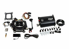 FiTech 35202 Go EFI 4 System (Black Finish) Master Kit w/ Force Fuel, Fuel Delivery System