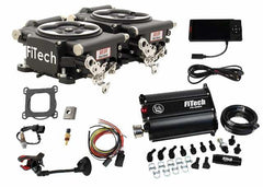 FiTech 35262 Go EFI 2x4 System (Black Finish) Master Kit w/ Force Fuel, Fuel Delivery System