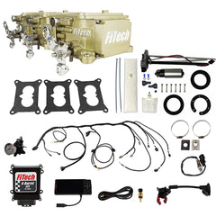 FiTech 36132 Go EFI 3x2 Tri Power 600 HP Classic Gold EFI System Master Kit