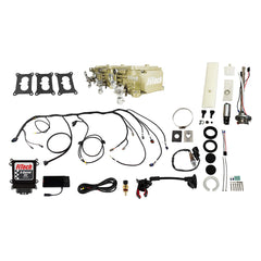 FiTech 36536 Go EFI 3x2 Tri Power 600 HP Classic Gold EFI System Master Kit