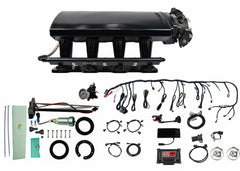 FiTech 76109 Ultimate LS 750 HP EFI Sys w/ Long Runner Cathedral Intake, Transmission Control