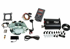 FiTech 93506 Go EFI 4 600 HP Power Adder Bright Alum EFI System w/ Force Fuel Delivery Master