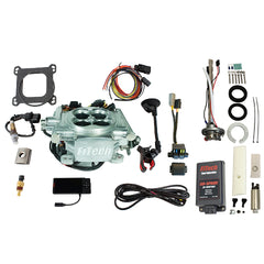 FiTech 96206 Go EFI 4 600 HP Power Adder Bright Aluminum EFI System Master Kit