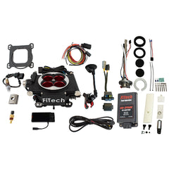 FiTech 96504 Go EFI 4 600 HP Power Adder Matte Black EFI System Master Kit