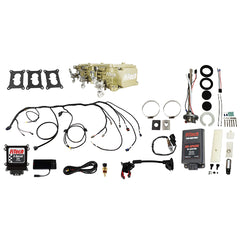 FiTech 96532 Go EFI 3x2 Tri Power 600 HP Classic Gold EFI System Master Kit