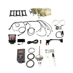 FiTech 96733 Go EFI 3x2 Tri Power 600 HP Classic Gold EFI System Master Kit