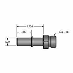 Fleece Performance 1/2inch Quick Connect to 3/4inch-16 O-ring (-8 AN) FPE-34900-A
