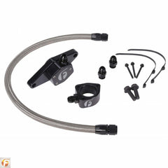 Fleece Performance Cummins Coolant Bypass Kit VP 98.5-02 with Stainless Steel Braided Line pn fpe-clntbyps-cummins-vp-ss
