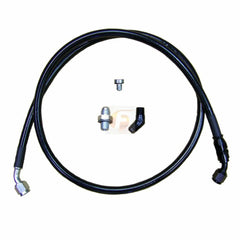 Fleece Performance Duramax Remote Turbo Oil Feed Line Kit For 1/4 NPT Turbo Oil Inlet pn fpe-dtfl-s3s4-lml