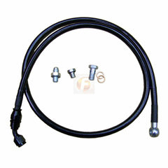 DISCONTINUED - Fleece Performance Duramax Factory Style Garrett VNT Turbocharger Remote Oil Feed Line Kit pn fpe-dtfl-vnt