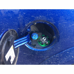 Fleece Performance Black Anodized Billet Fuel Cap For 13-18 Cummins pn fpe-fc-1316-blk