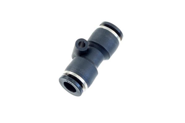 Redhorse Performance 4710-03-03-2 5/32in Vacuum Fitting Union( 5/32in to 5/32in), Push To Connect - black