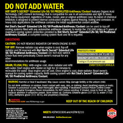 Hot Shots Secret 150K 50/50 YELLOW ANTIFREEZE - 1 GALLON 1G150KY5050
