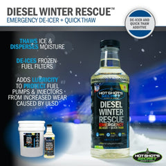 Hot Shots Secret DIESEL WINTER RESCUE Emergency Quick Thaw - 32 OZ DWR32Z