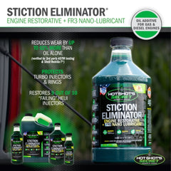 Hot Shots Secret STICTION ELIMINATOR Engine Oil Additive- 32 OZ HSS32Z
