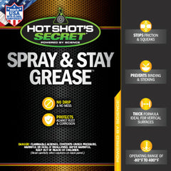 Hot Shots Secret SPRAY & STAY LUBRICANT - 9 OZ AEROSOL HSSSAS9OZ