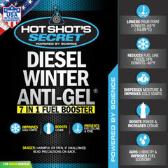 Hot Shots Secret DIESEL WINTER ANTI-GEL 7-in-1 Fuel Booster - 1 GALLON P403301G
