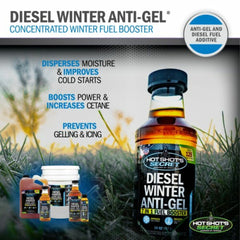 Hot Shots Secret DIESEL WINTER ANTI-GEL 7-in-1 Fuel Booster - 4 OZ P403304Z