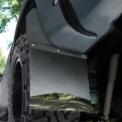 DISCONTINUED - Husky Liners 17113 Mud Flaps Kick Back Mud Flaps 14 Wide - Stainless Steel Top and Weight Black
