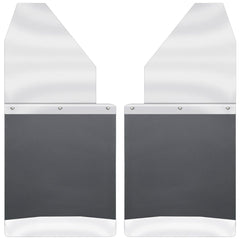DISCONTINUED - Husky Liners 17113 Mud Flaps Kick Back Mud Flaps 14 Wide - Stainless Steel Top and Weight Black