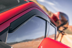 Husky Liners 2854044 Low Profile Dark Smoke Ventvisor Side Window Deflector, 4-Piece Set for 2015-2023 Ford F-150 Crew Cab; 2022-2023 Ford F-150 Lightning; 2017-2023 Ford F-250/F-350/F-450 Superduty Crew Cab