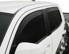 Husky Liners 2857048 Low Profile Ventvisor Deflector; Matte Black; Outside Mount; 4 pc.
