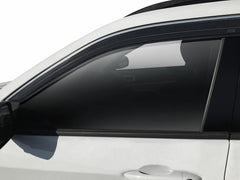 Husky Liners 2884005 Low Profile Ventvisor Deflector; Smoke with Chrome Trim; Outside Mount; 4 pc.