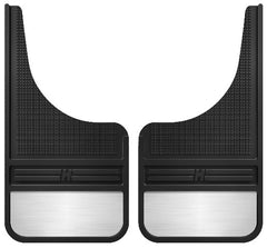 Husky Liners 55001 MudDog Mud Flaps Rubber Front Mud Flaps - 12IN w/ Weight Black