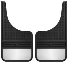 Husky Liners 55001 MudDog Mud Flaps Rubber Front Mud Flaps - 12IN w/ Weight Black
