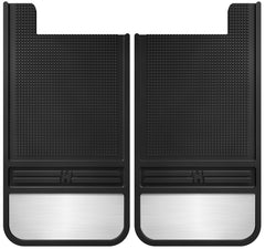 Husky Liners 55101 MudDog Mud Flaps Rubber Rear Mud Flaps - 12IN w/ Weight Black