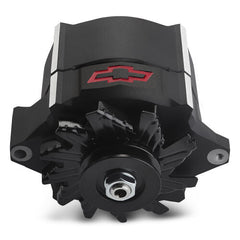PROFORM Slant-Edge Alternator Raised/Machined Bowtie Emblem Black Crinkle Finish 141-152