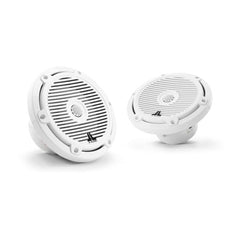 JL Audio M3 6.5" Marine Coaxial Speakers, Gloss White Classic Grilles (Pair) M3-650X-C-GW