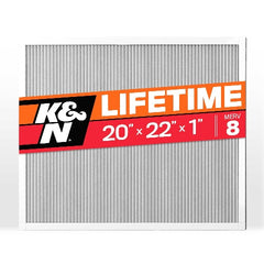 K&N HVC-8-12022 HVAC Filter; 20 x 22 x 1, MERV 8