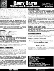 KBS Coatings Cavity Coater - 17.5oz Aerosol and 36