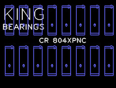 King Engine Bearings Inc CR 804XPNC 001 CONNECTING ROD BEARING SET For FORD 260CI 289CI 302 5.0L WINDSOR
